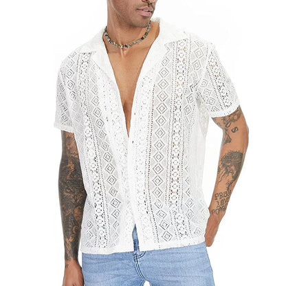 CAMISA DE ENCAJE HOMBRE VERANO SILAMODA™