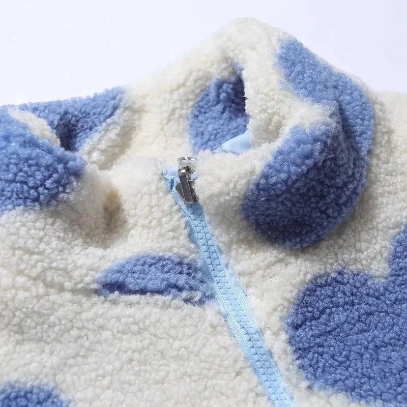 Chaqueta suave reversible con corazón Silamoda